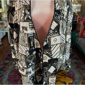 Incredible Vintage French Collizioni sequin jacket/blazer